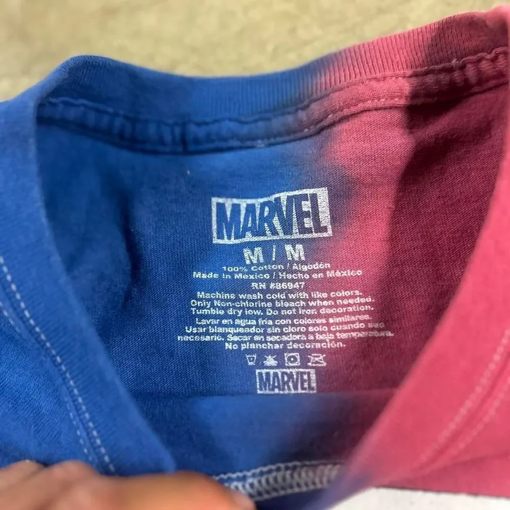Marvel Deadpool T-shirt Red and Blue